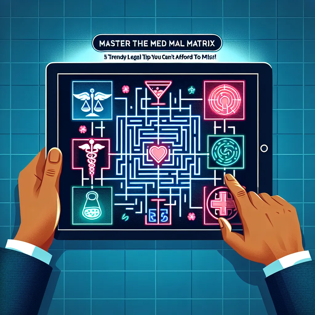 Master the Med Mal Matrix: 5 Trendy Legal Tips You Can't Afford to Miss!